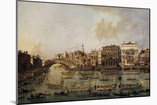 Regatta on the Grand Canal-Francesco Guardi-Mounted Giclee Print