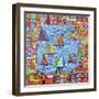 Regatta Town-Debra Denise Purcell-Framed Giclee Print