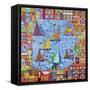 Regatta Town-Debra Denise Purcell-Framed Stretched Canvas