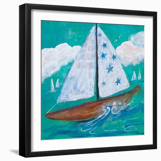 Regatta Winds IV-Robin Maria-Framed Art Print