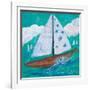 Regatta Winds IV-Robin Maria-Framed Art Print