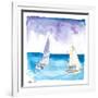 Regatta with Sailboats in Fresh Caribbean Breeze-M. Bleichner-Framed Art Print