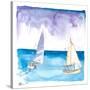 Regatta with Sailboats in Fresh Caribbean Breeze-M. Bleichner-Stretched Canvas