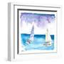 Regatta with Sailboats in Fresh Caribbean Breeze-M. Bleichner-Framed Art Print