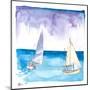 Regatta with Sailboats in Fresh Caribbean Breeze-M. Bleichner-Mounted Art Print