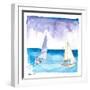 Regatta with Sailboats in Fresh Caribbean Breeze-M. Bleichner-Framed Art Print