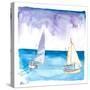 Regatta with Sailboats in Fresh Caribbean Breeze-M. Bleichner-Stretched Canvas