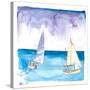 Regatta with Sailboats in Fresh Caribbean Breeze-M. Bleichner-Stretched Canvas