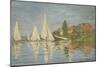 Regattas at Argenteuil, Ca 1872-Claude Monet-Mounted Giclee Print