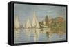 Regattas at Argenteuil, Ca 1872-Claude Monet-Framed Stretched Canvas