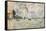 Regattas at Argenteuil-Claude Monet-Framed Stretched Canvas