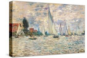 Regattas at Argenteuil-Claude Monet-Stretched Canvas