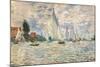 Regattas at Argenteuil-Claude Monet-Mounted Art Print