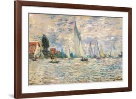 Regattas at Argenteuil-Claude Monet-Framed Art Print