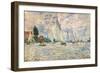 Regattas at Argenteuil-Claude Monet-Framed Art Print