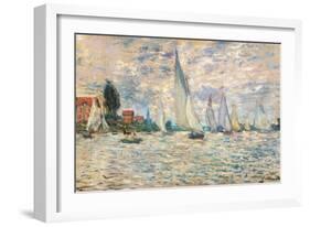 Regattas at Argenteuil-Claude Monet-Framed Art Print