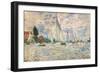 Regattas at Argenteuil-Claude Monet-Framed Premium Giclee Print