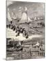 Regattas in La Spezias by Eduardo Matania (1847-1929), Italy, 20th Century-null-Mounted Giclee Print