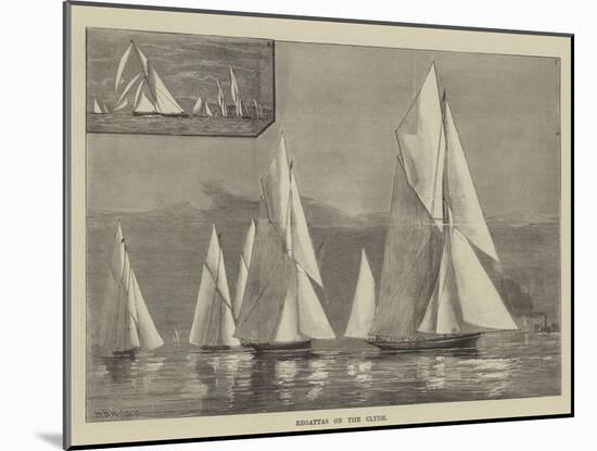 Regattas on the Clyde-null-Mounted Giclee Print