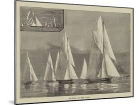 Regattas on the Clyde-null-Mounted Giclee Print