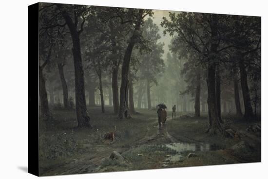 Regen Im Eichenwald, 1891-Iwan Iwanowitsch Schischkin-Stretched Canvas