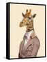 Regency Giraffe-Fab Funky-Framed Stretched Canvas