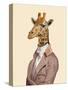 Regency Giraffe-Fab Funky-Stretched Canvas