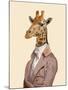 Regency Giraffe-Fab Funky-Mounted Art Print