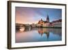 Regensburg. Cityscape Image of Regensburg, Germany during Spring Sunrise.-null-Framed Photographic Print