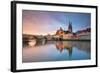 Regensburg. Cityscape Image of Regensburg, Germany during Spring Sunrise.-null-Framed Photographic Print