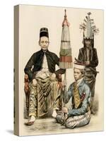 Regent of Java, His Bodyguard, and an Attendant, 1800s-null-Stretched Canvas