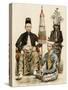 Regent of Java, His Bodyguard, and an Attendant, 1800s-null-Stretched Canvas