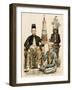 Regent of Java, His Bodyguard, and an Attendant, 1800s-null-Framed Giclee Print