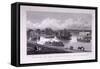 Regent's Canal, Paddington, London, 1828-S Lacey-Framed Stretched Canvas