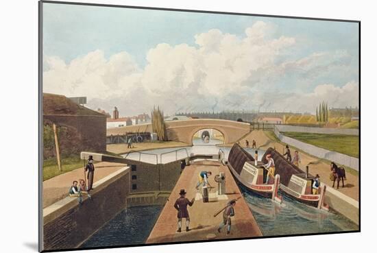 Regent's Canal, the East Entrance to the Islington Tunnel, C.1827, Engraved by John Cleghorn-Thomas Hosmer Shepherd-Mounted Giclee Print