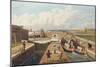 Regent's Canal, the East Entrance to the Islington Tunnel, C.1827, Engraved by John Cleghorn-Thomas Hosmer Shepherd-Mounted Giclee Print