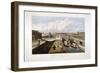 Regent's Canal, with Barges, Islington, London, 1822-John Cleghorn-Framed Giclee Print