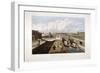Regent's Canal, with Barges, Islington, London, 1822-John Cleghorn-Framed Giclee Print