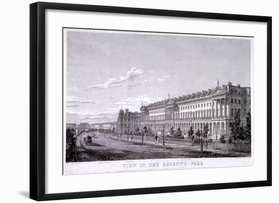 Regent's Park, Marylebone, London, C1830-Thomas Higham-Framed Giclee Print