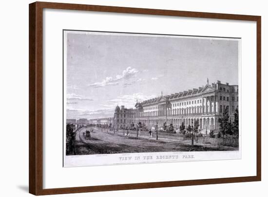 Regent's Park, Marylebone, London, C1830-Thomas Higham-Framed Giclee Print