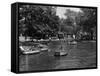 Regent's Park Pond-null-Framed Stretched Canvas