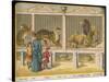 Regent's Park Zoo London Visitors Admire Lions Tigers and Other Cats-null-Stretched Canvas