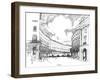 Regent's Quadrant-Joseph Pennell-Framed Giclee Print