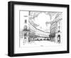 Regent's Quadrant-Joseph Pennell-Framed Giclee Print