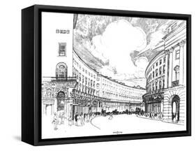 Regent's Quadrant-Joseph Pennell-Framed Stretched Canvas