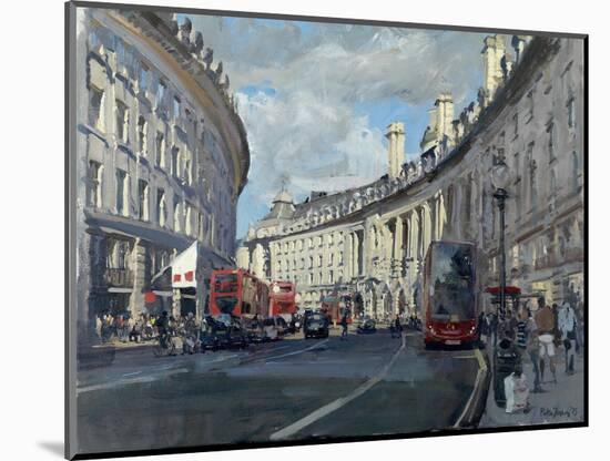 Regent Street, 6pm, June 2015-Peter Brown-Mounted Giclee Print