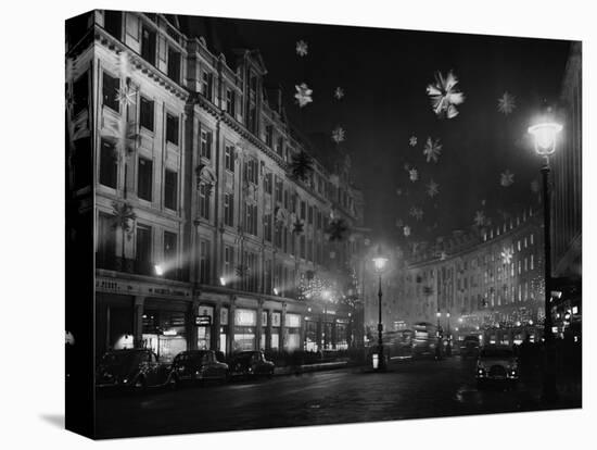 Regent Street Christmas Decorations-null-Stretched Canvas