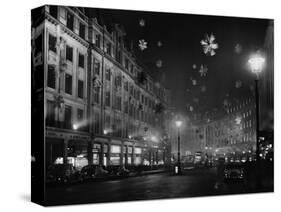 Regent Street Christmas Decorations-null-Stretched Canvas