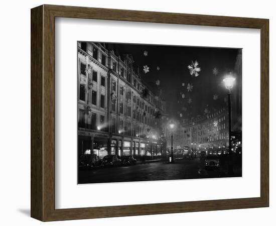 Regent Street Christmas Decorations-null-Framed Photographic Print
