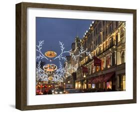 Regent Street Christmas-Charles Bowman-Framed Photographic Print